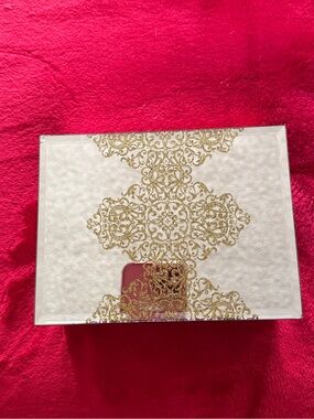 Vintage Glam Gold Filigree Mirrored Jewelry Box - Hollywood Regency Vanity Decor